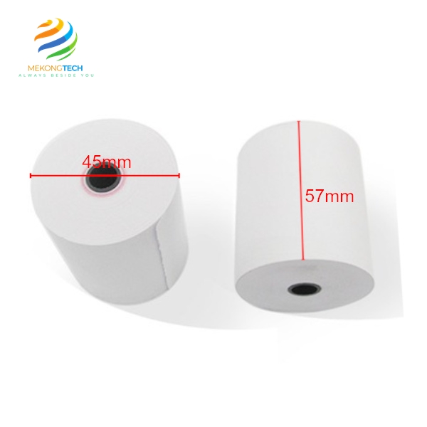 GIẤY IN BILL HÓA ĐƠN 57×45 – GIẤY IN NHIỆT KHỔ K57mm Phi 45mm